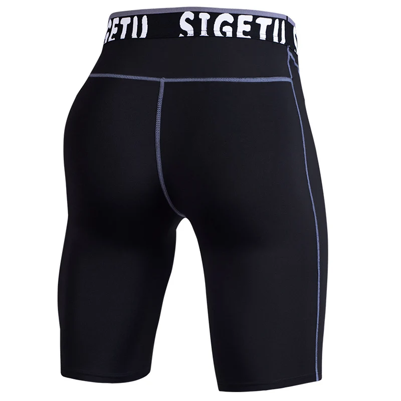 Plus Size 5-6XL Men Quick Dry Compression Running Tights Breathable Gym Fitness Short Pants