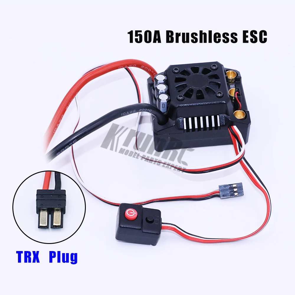 TRX plug WP-Max8-RTR 150A Водонепроницаемый бесщеточный ESC штекер TRX для RC 1/8 Traxxas E-REVO Traxxas на высшем уровне дикари Thunder Tiger - Цвет: TRX plug