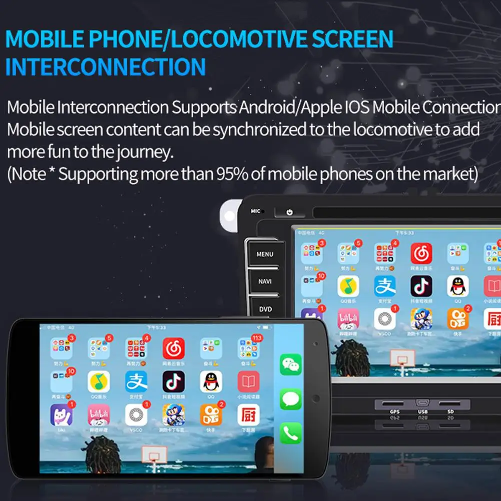 Top Adeeing 7Inches 2DIN Car Radio Capacitive Display GPS Car Bluetooth DVD Player MP3 Navigation Integrated Host Camera Optional 28