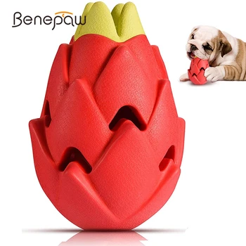 Benepaw Indestructible Pitaya Dog Chew Toys For Small Medium Large Breed Safe Teething Interactive Puppy Treat Toys Pet Play