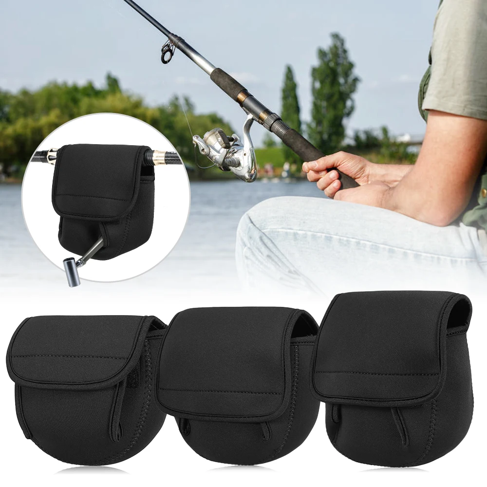 

Fishing Reel Bag Soft SBR Fishing Reel Bags Protective Cover Case for Spinning Reel