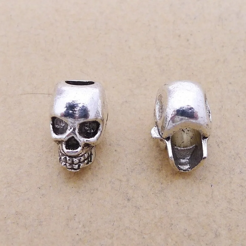 100pcs Skull Charms 9mm x 12mm DIY Jewelry Making Pendant antique silver color | Украшения и аксессуары