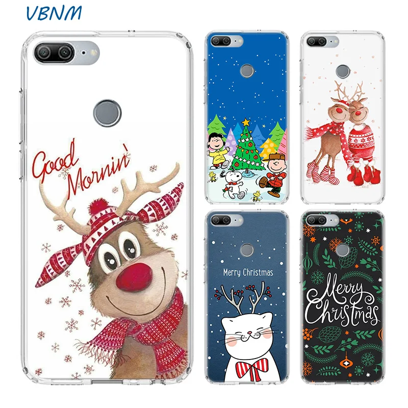

Merry Christmas Fundas Heart Silicon Phone Case For Huawei Honor 20 Pro 8X 9 10 lite 9X 8A 8C 8S V20 20i Y5 Y6 Y7 Y9 2019 Cover