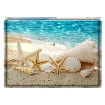

Modern household bathroom mat conch kitchen bathroom absorbent non-slip mat bedroom living room cold-proof carpet entry door mat