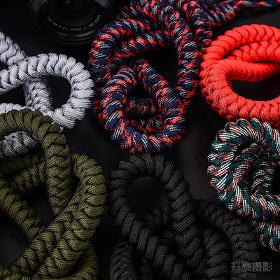 Corda In Nylon Pu Intrecciata A Mano Fotocamera Tracolla Tracolla Cintura Mirrorless Per Digitale Leica Canon Fuji Nikon Olympus Pentax Sony Dslr