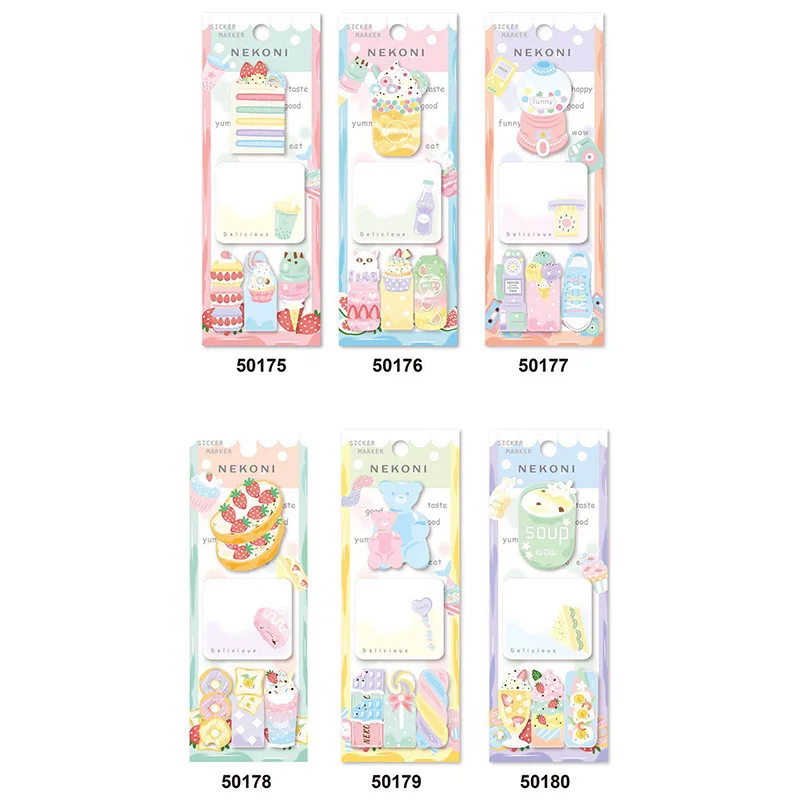 Strawberry Bear Wish Bottle Soup Nekoni Memo Pad Sticky Notes Memo Notebook Stationery Papelaria Escolar School Office Supplies 6