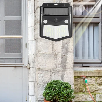 160Leds Solar Wandlamp Outdoor Waterdichte Pir Motion Sensor Tuin Tuin Licht