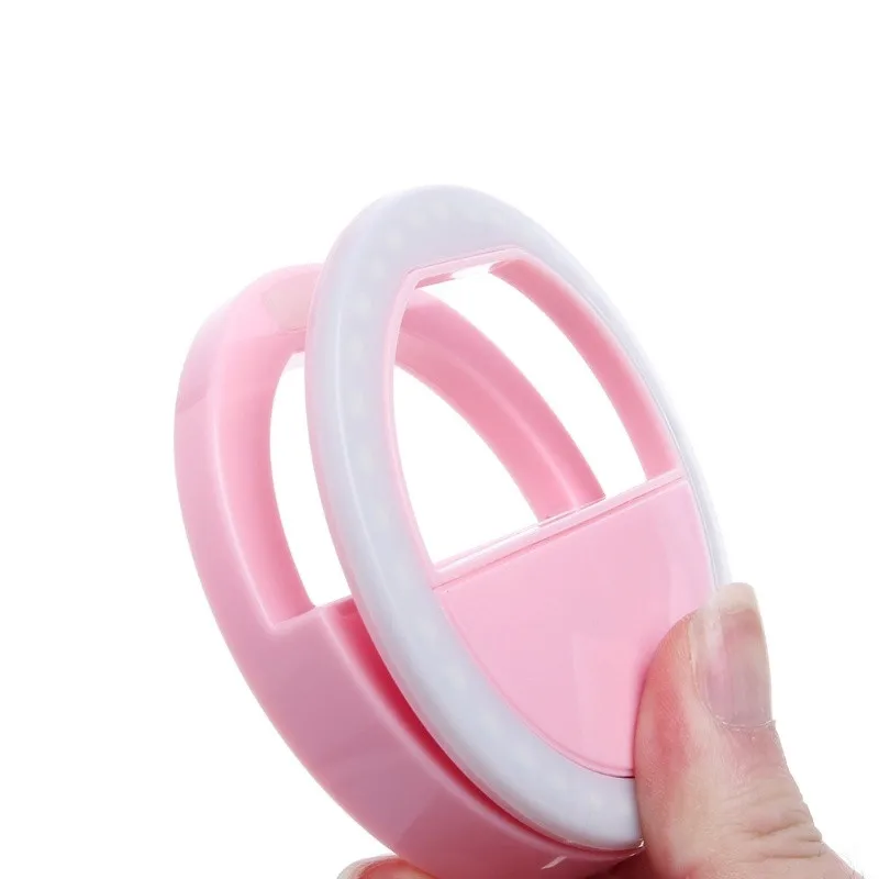 Селфи светодиодный кольцевой вспышка luz para selfie telefoon lens ...
