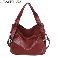 Женские ручные сумки с двойным ремнем, роскошные женские сумки из мягкой кожи, большие повседневные сумки-тоут