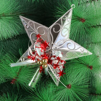 

Plastic Star Gold/Silver/Red For Top Of Tree 23*20cm High quality Durable