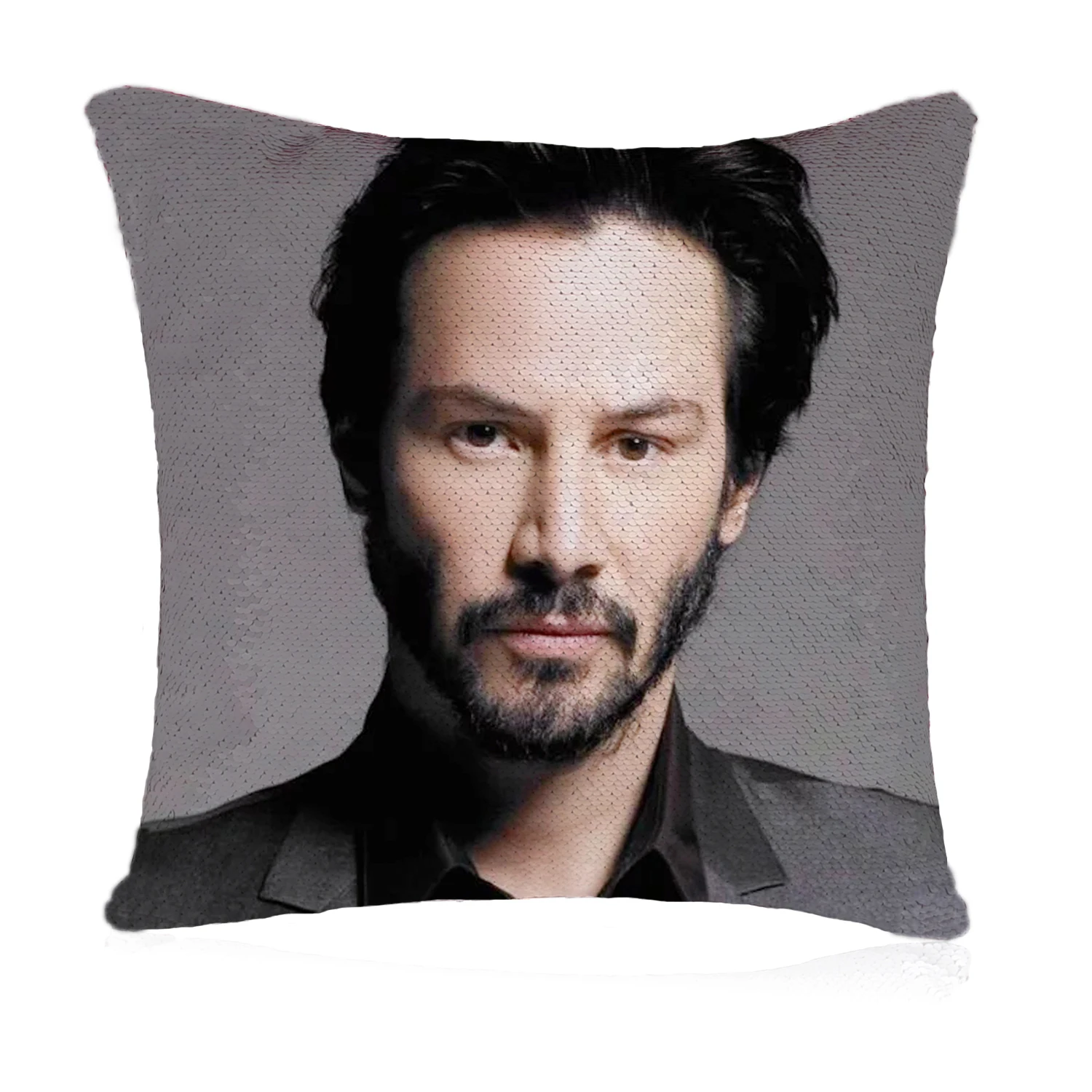 keanu reeves sequin pillow
