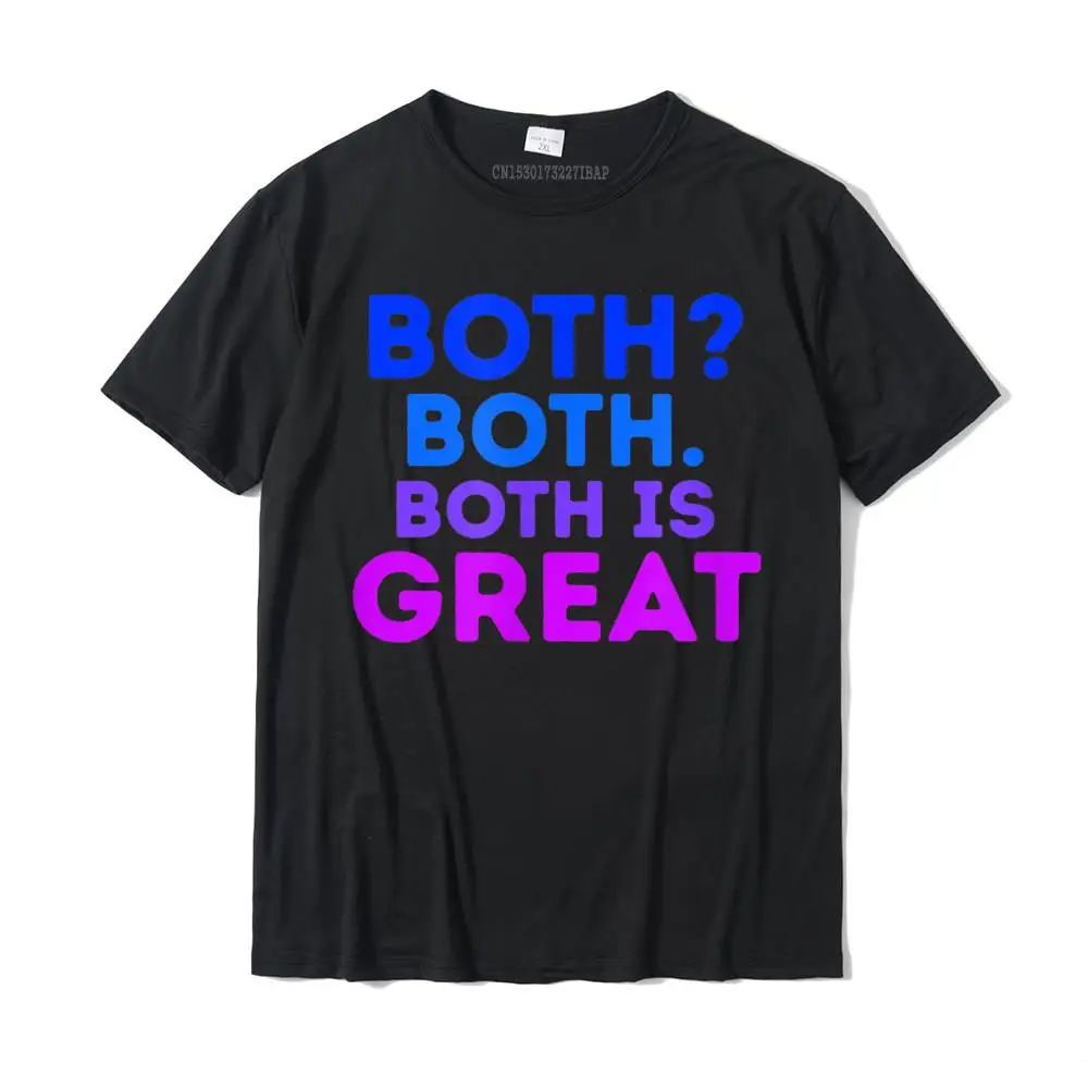Tops & Tees Camisa Tops Shirts Summer/Fall Special Funny Short Sleeve 100% Cotton Crew Neck Men T-shirts Funny Both  Both. Both Is Great Funny Bisexual Equality Humor Gift T-Shirt__MZ22804 black