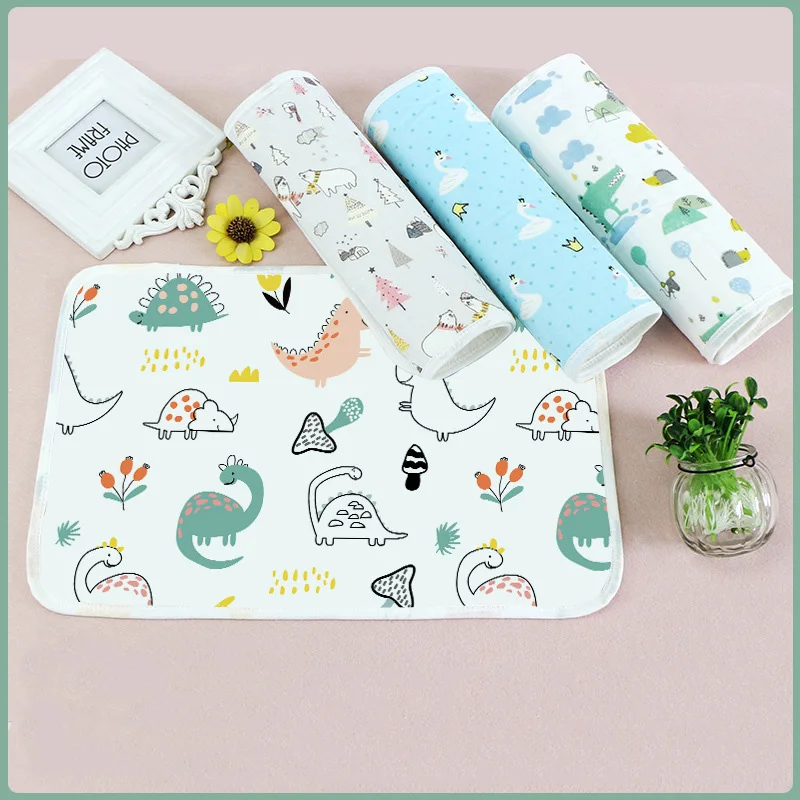 

30*45CM Baby Diaper Pads Portable Foldable Washable Travel Nappy Diaper Changing Mat Waterproof Baby Floor Mat Change Play Mat