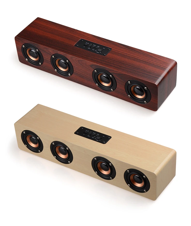 Деревянный беспроводной bluetooth динамик HiFi для домашнего кинотеатра сабвуфер