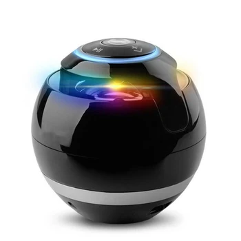 

Wireless Bluetooth Portable Speaker led Subwoofer Mini Round TF Card Speaker For Hands-Free Color LED Sound For iPhone Xiaomi