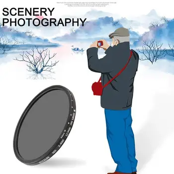 

ND2-400 Adjustable Filter, Redzucer, Neutral Density Filter Camera Neutral Filter, Photographic Density Filter, S4B0