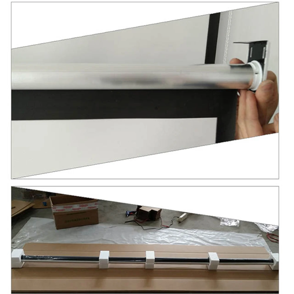 60 дюймов 4:3 Настенный матовый белый тканевый стекловолокно выдвижной HD экран холст светодиодный проектор экран для домашнего кинотеатра
