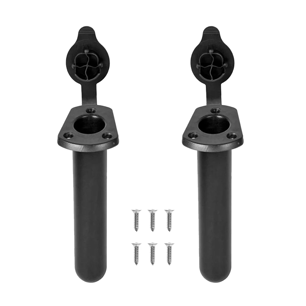 2pcs Ultra-light Fishing Rod Holder With Cap - Boat Kayak Canoe Flush Mount