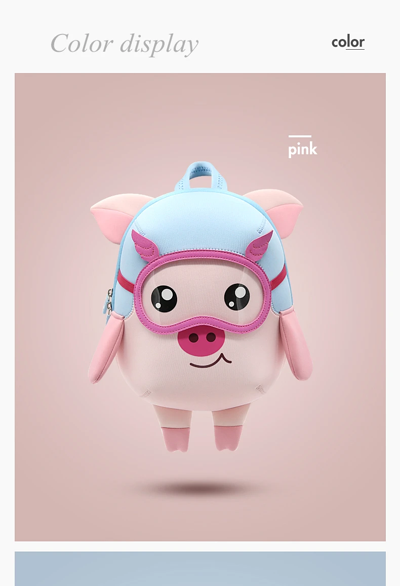 Детские рюкзаки, детские школьные сумки для детского сада, 3D Мультяшные неопреновые детские сумки, школьные сумки с животными для мальчиков и девочек, mochila
