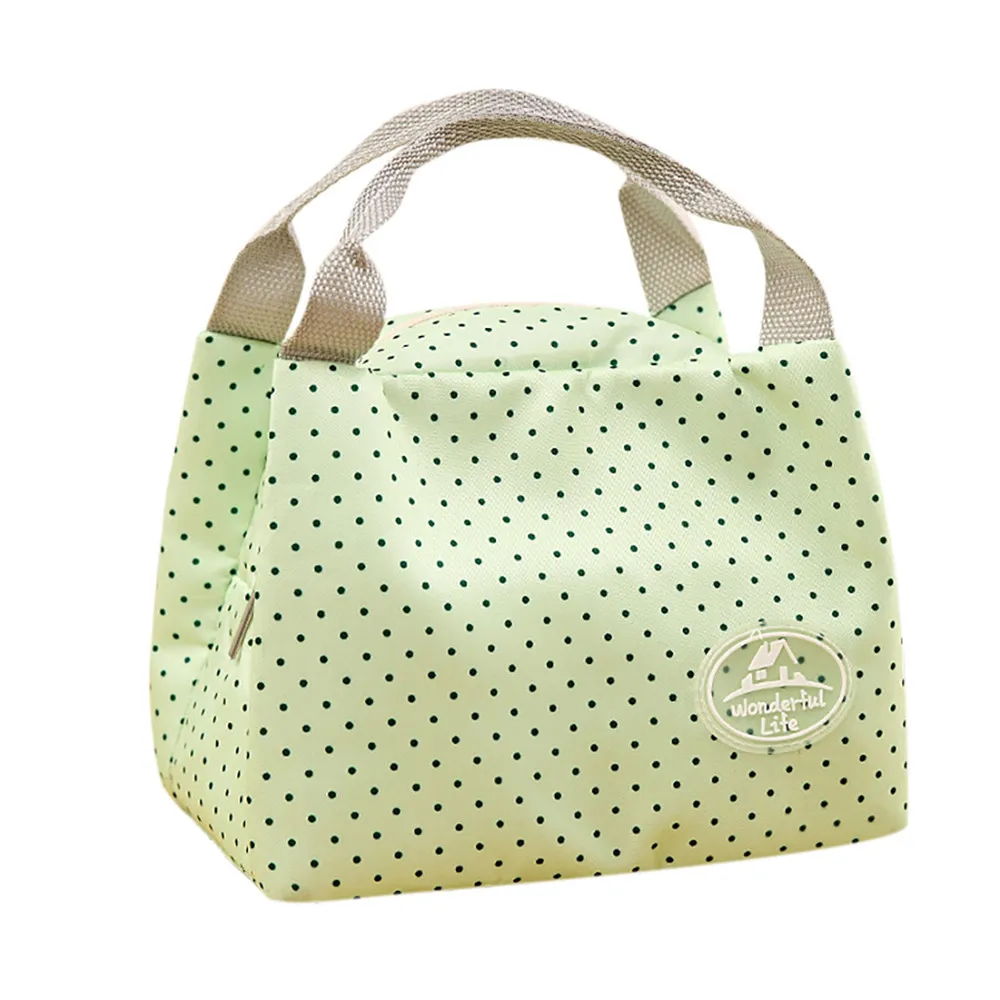 

storage bag Canvas Stripe insulated Lunch Bag Canvas Stripe insulated lunch bag Cooler Box Handbag Polyester picnic case