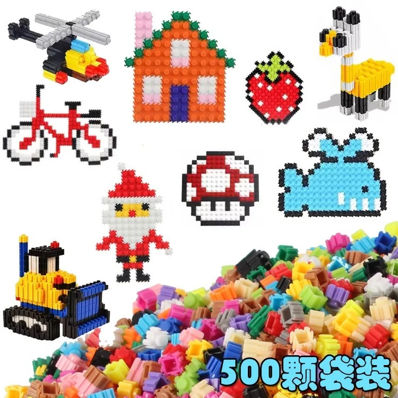 Серия строительных блоков 8 мм Детские сборные Мультяшные алмазные частицы