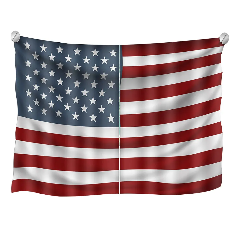 

American Flag Curtains 4th of July Independence Day Background Window Drapes for Living Room Bedroom E2S