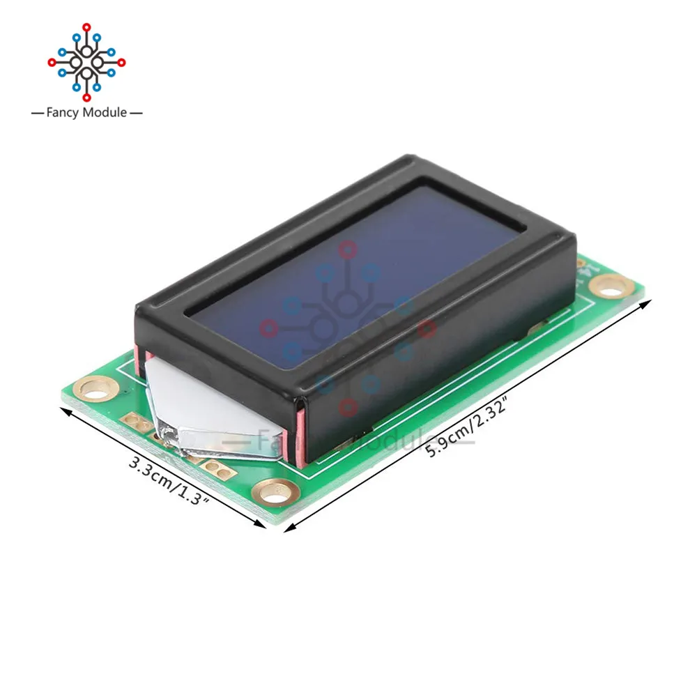 Diymore 0802 lcd 8x2 символьный ЖК-дисплей модуль синяя/желтая подсветка для Arduino Raspberry Pi