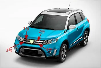 

ABS Trim Chromium Styling Car Front Grill Grid Covers Exterior Decoration Auto Accessories For Suzuki Vitara 2016 2017 2018 door