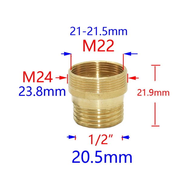 Rosca de adaptador de grifo de latón de China a 1/2 fabricantes y