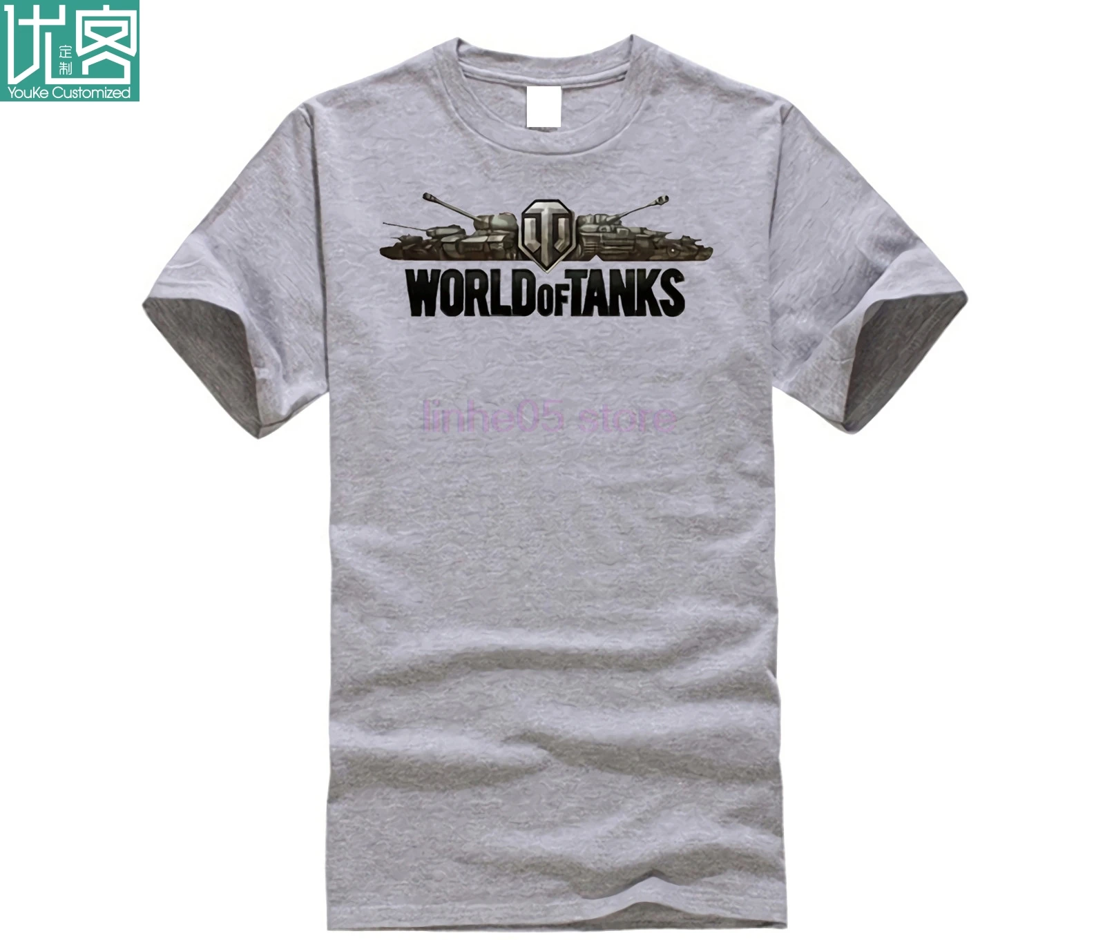 Футболка World Of Tanks новый дизайн футболка с коротким рукавом для фитнеса