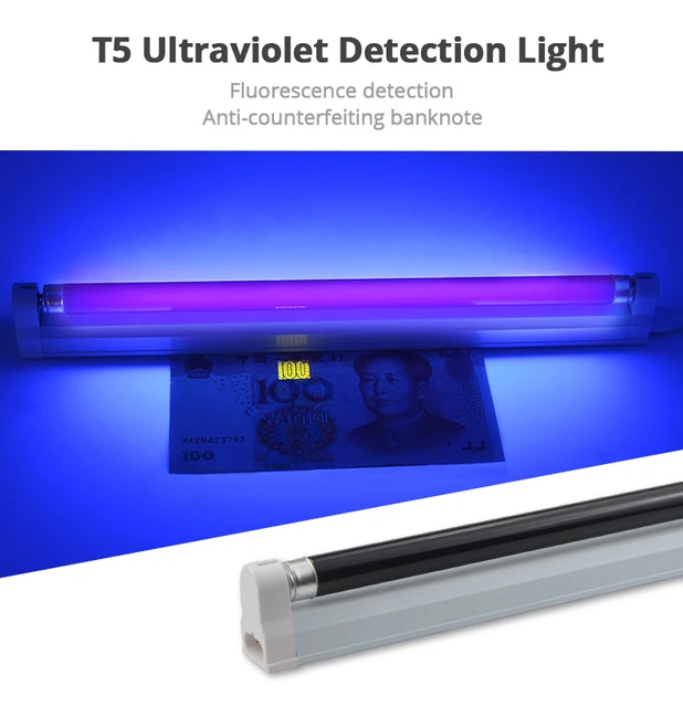 2 Luci Nere UV 5W Con USB - Lampada Ultravioletta Per Feste, Decorazioni Fluorescenti - Foto 8