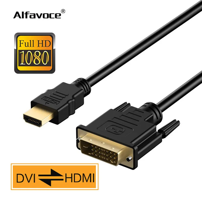 Кабель HDMI-com' к DVI 1080P для HDTV DVD-проектора 1 2 3 5 м HD-DVi адаптер с позолоченным
