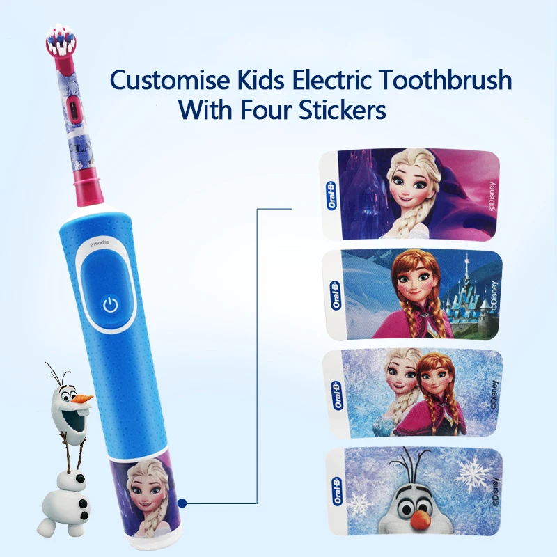 Oral B Children Recharging Electric Toothbrush 2 Modes Waterproof Gum Care Safety Sensitive Teeth Brush Heads for Kids Ages 3+ Oral B Children Recharging Electric Toothbrush 2 Modes Waterproof Gum Care Safety Sensitive Teeth Brush Heads for Kids Ages 3+