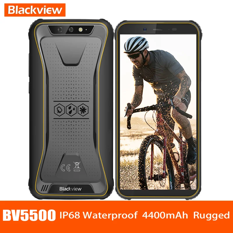 Blackview BV5500 Водонепроницаемый смартфон с 5 5-дюймовым дисплеем ОЗУ 2 Гб ПЗУ 16 ГБ 4400
