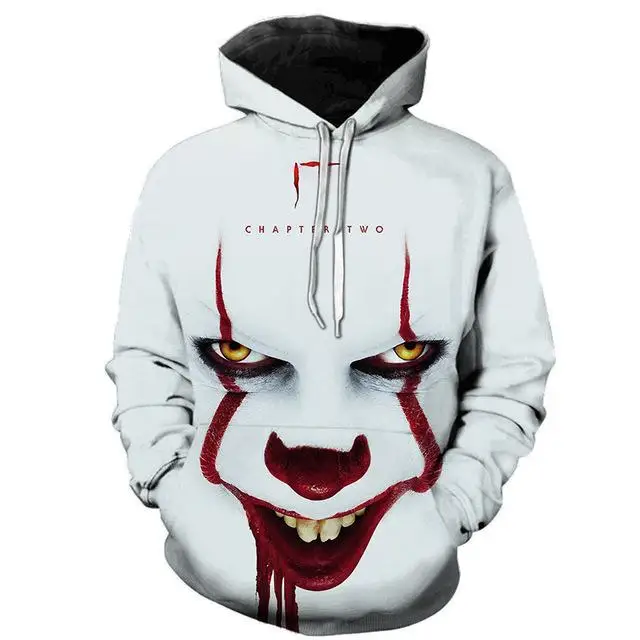 2020 Clown 3D Printing Hoodie Sweatshirt Pullover Men's Women's Casual Streetwear Fun Hoodie S-6XL 2020 Clown 3D Printing Hoodie Sweatshirt Pullover Men's Women's Casual Streetwear Fun Hoodie S-6XL