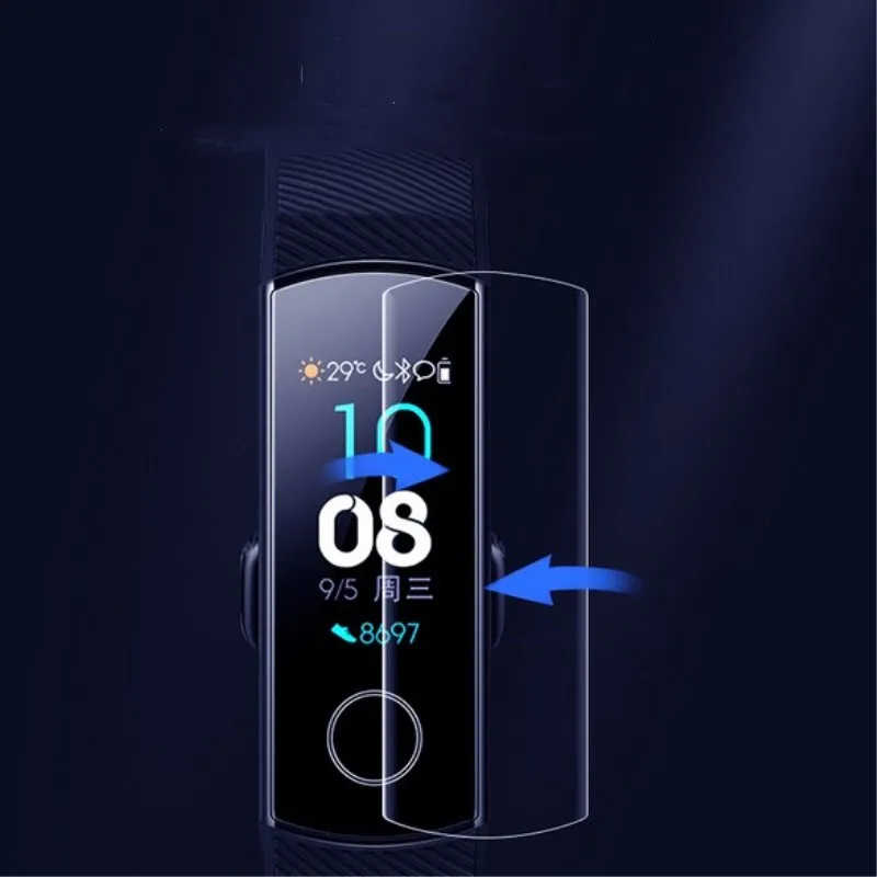 3 шт ТПУ Ультра прозрачная защитная пленка против царапин для huawei Honor Band 4 Bnad 5 Смарт-браслет полная защита экрана