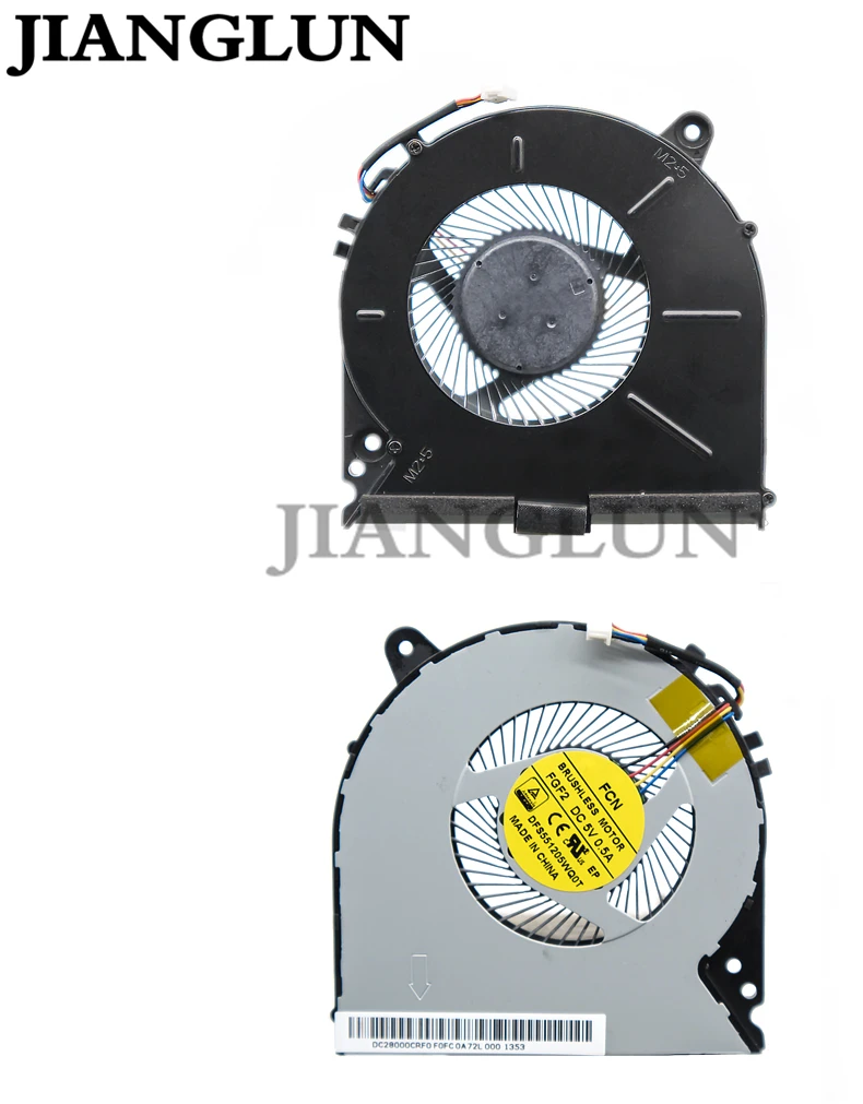 

JIANGLUN New CPU Cooling Fan For Lenovo Y700-15acz Y700-15isk Dfs551205wq0t Fgf2