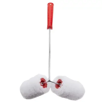 

Paint Brush Roller Double Paint Roller Painted Railing Corner Paint Tool Just Use The Handle To Use The Dual Paint Roller 37MD