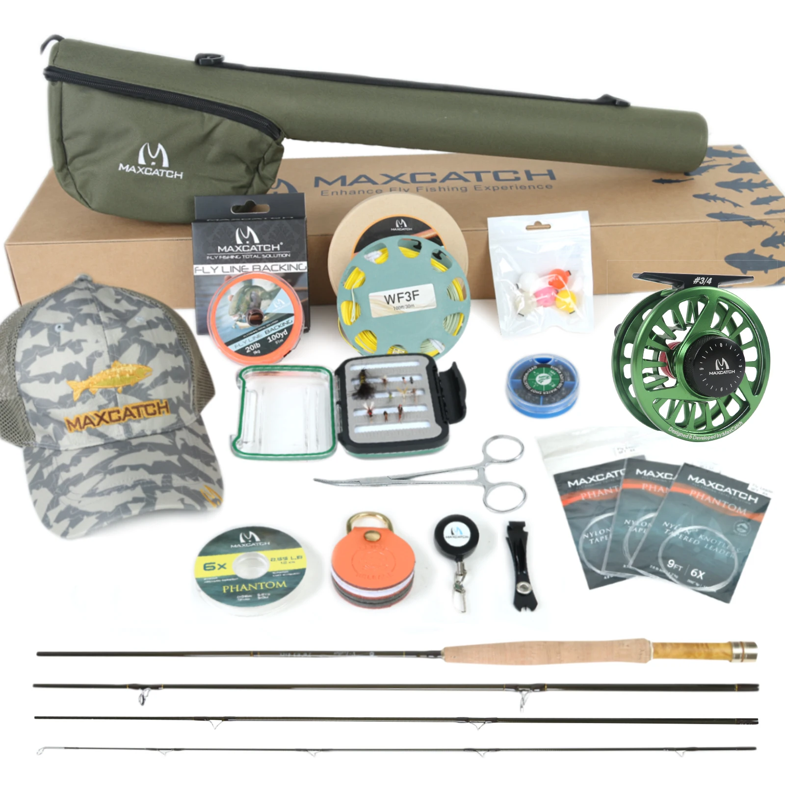 

Maximumcatch New 1/2/3 WT Fly Fishing Combo Carbon Fiber Fly Fishing Rod and Fly Reel Outfit for Fly Fishing