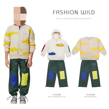 

Pre-sale 2020 Autumn Winter Bobo New Hooded Sweater Boys and Girls Knitted Cardigan Sweater Sports Trousers Casual Pants