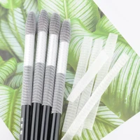Makeup brushes protective Net 50 pcs 1cm wide Cosmetic tools Pen cover protector plastic white sheath mesh 1