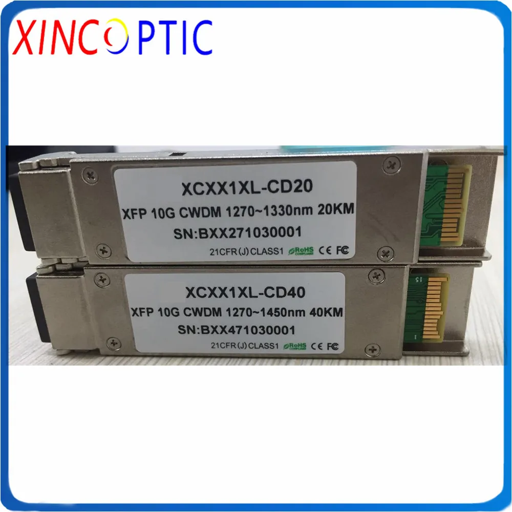 10G 10KM CWDM XFP модуль базовый одномодовый двойной LC 10km 1470 1490 1510 1530 1550 нм 16 дБ DFB +