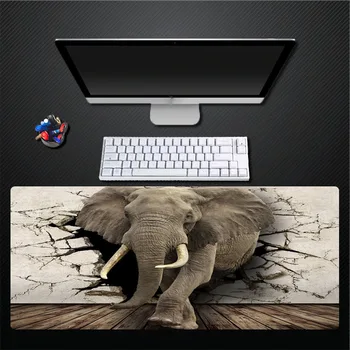 

Print 3D Elephant Rat Pad Exclusive for Your Own Game Comfort Speed Pad Non-Slip Non- Faded Mouse Pad Large Size Pad