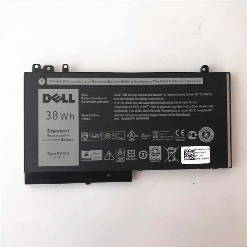 Сменный литий-ионный аккумулятор для ноутбука DELL Latitude 3160 E5450 E5550 E5250 RYXXH 11,1 v 38wh