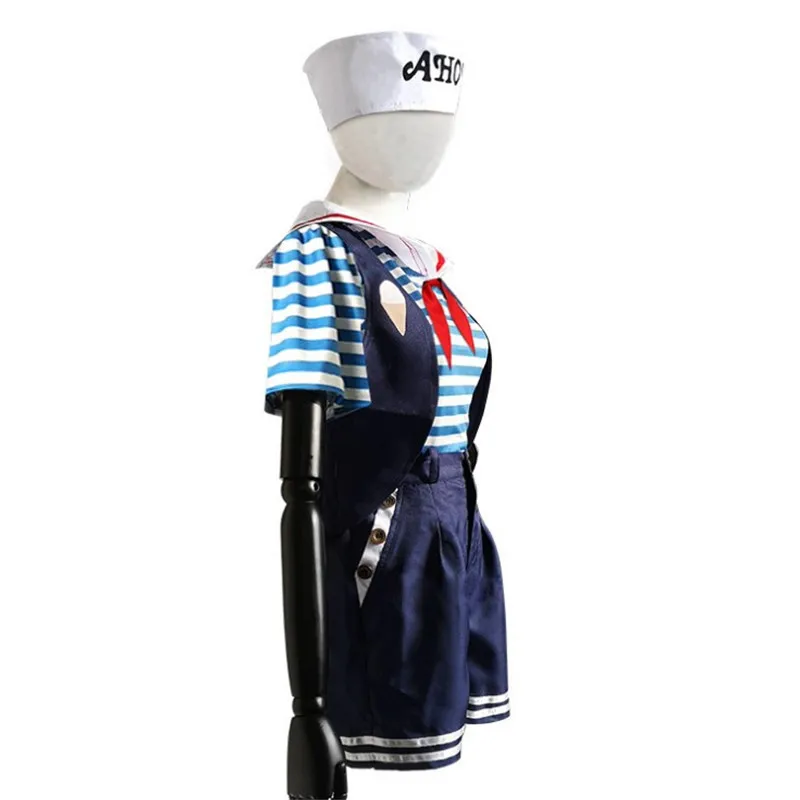 Дизайн странные вещи Сезон 3 Косплей Костюм Робин Стива Харрингтон ковши Ahoy моряк наряд-униформа набор