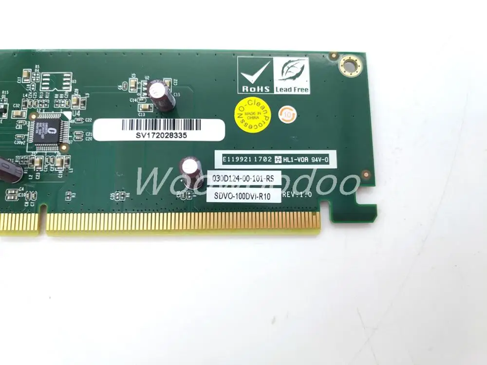 SDVO-100DVI-R10 REV: 1,0 PCIe 16X SDVO Интерфейс DVI графическая карта