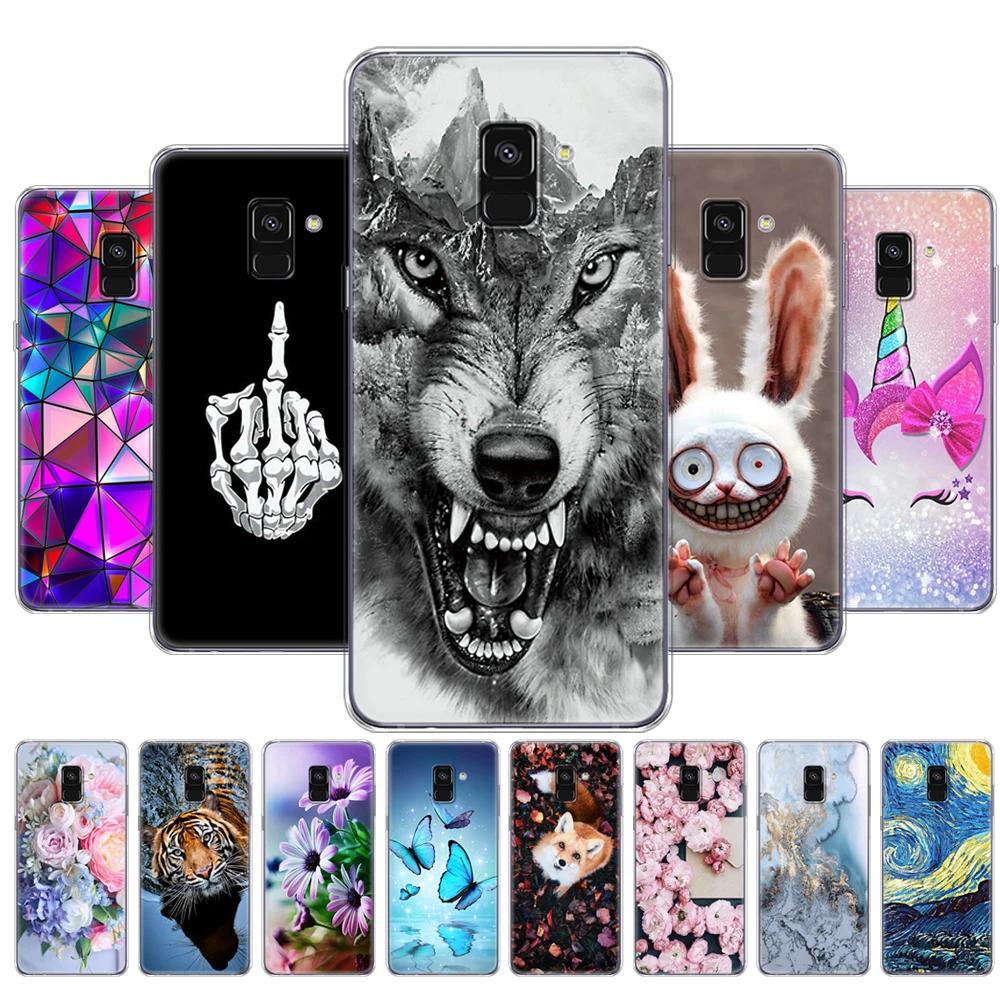 Чехол для Samsung Galaxy A8 2018 A530 A530F мягкий чехол из ТПУ задняя крышка телефона Plus A730 A730F
