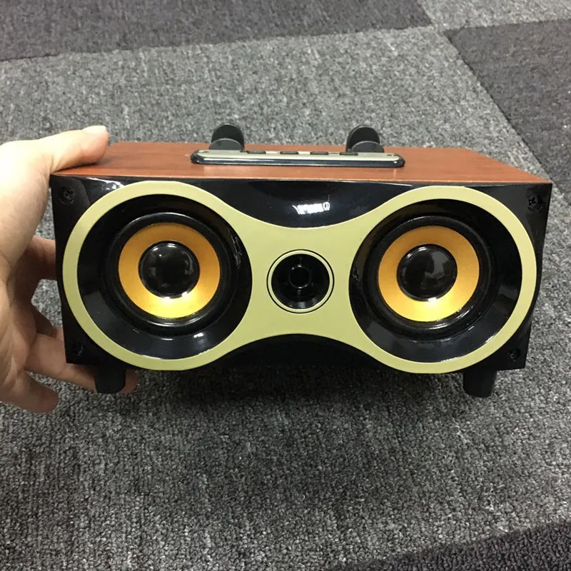Держатель для телефона беспроводные bluetooth колонки винтажный Woody Hawk Eye дизайн