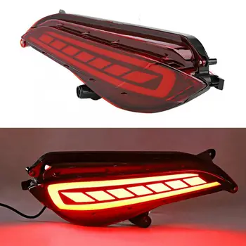 

Rear Bumper Lights 2pcs Car LED Rear Bumper Lamps Driving Lights Accessory Fit for Toyota Yaris 17-19 Car Accessories