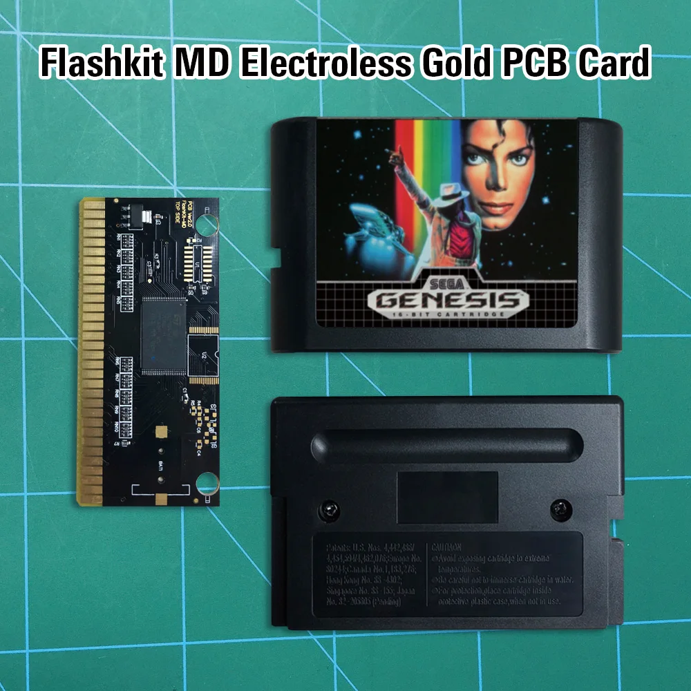 Майкла Джексона Луноход-Flashkit MD никелевое золото схема на основе печатной платы 16